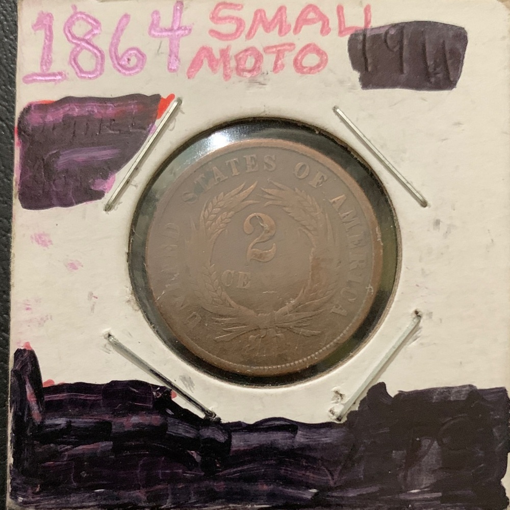 USA 2 cents  Union Shield 1868-F